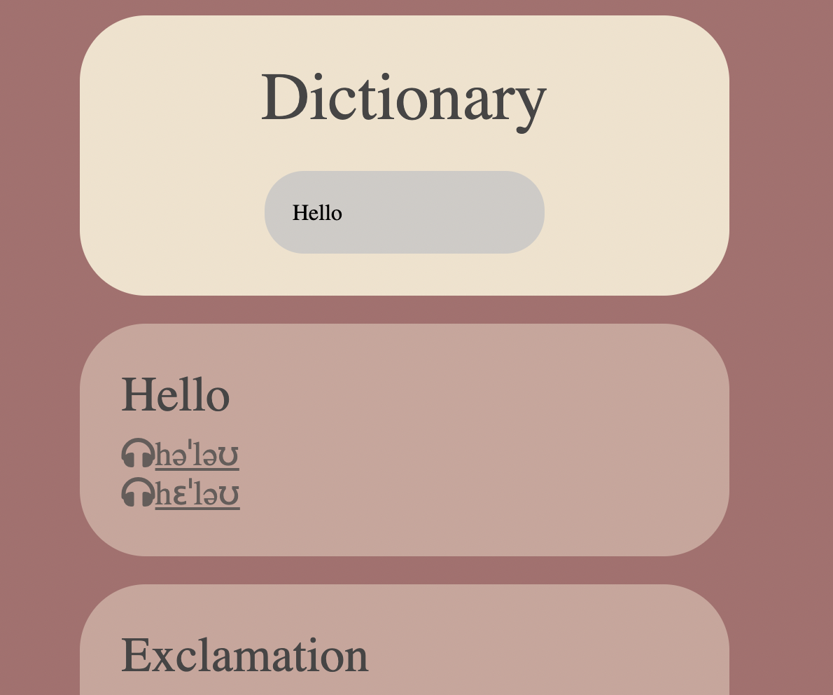 Dictionary app image